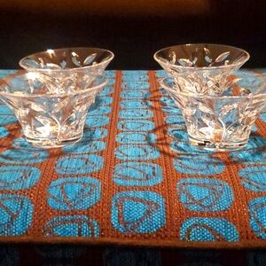 4 Crystal DESSERT BOWLES